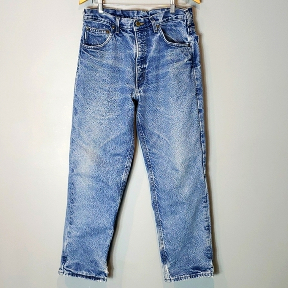 Carhartt Other - Vintage Carhartt Mens 31x30 Distressed Flannel Lined Relaxed Fit Acid Wash Jeans